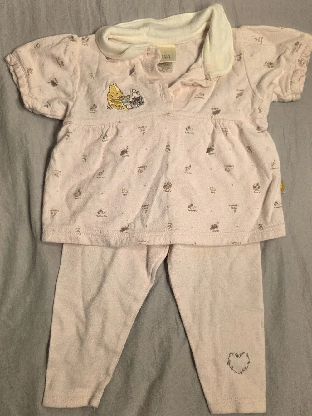 Vintage 2000s Winnie the Pooh Two-Piece Outfit